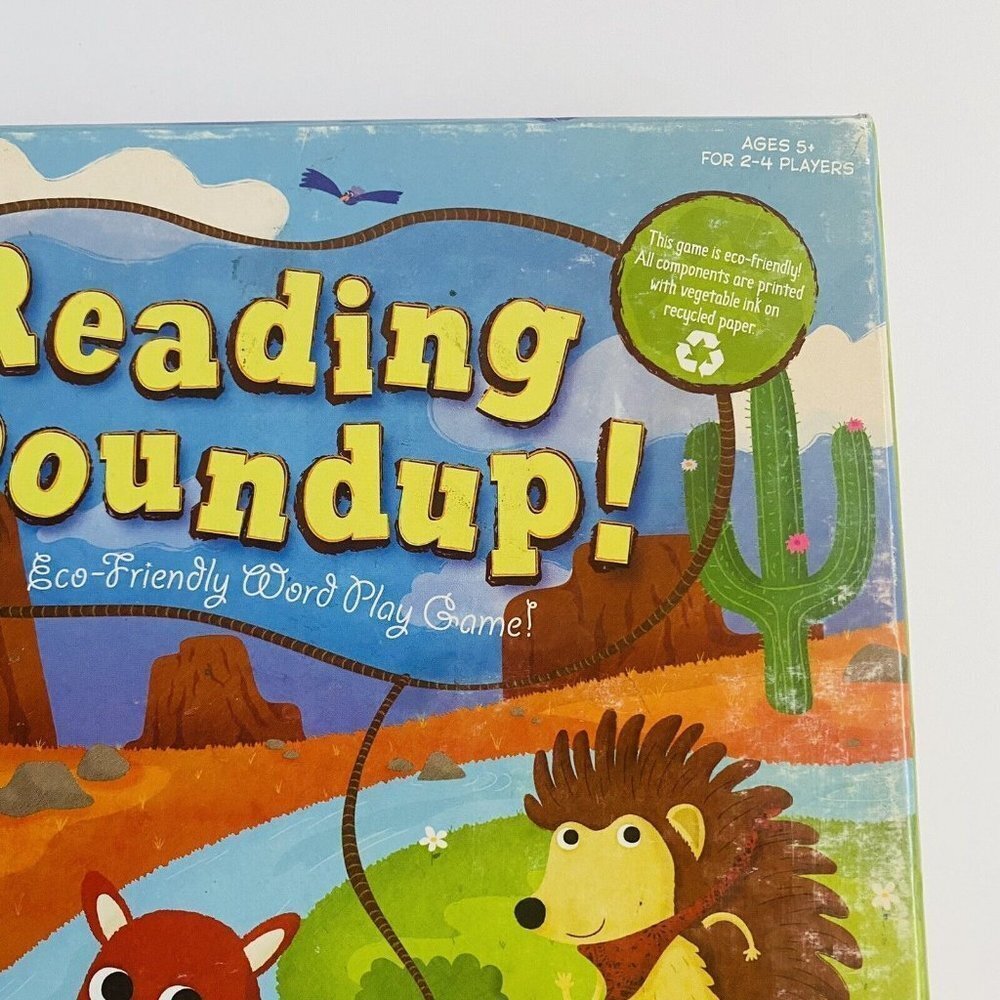 Reading Roundup! Eco Friendly Word Play Board Game Basic Building Block Words - Picture 7 of 11